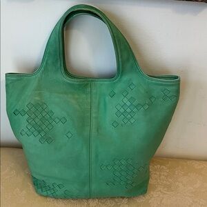 Beautiful lime green Bottega Venetta tote